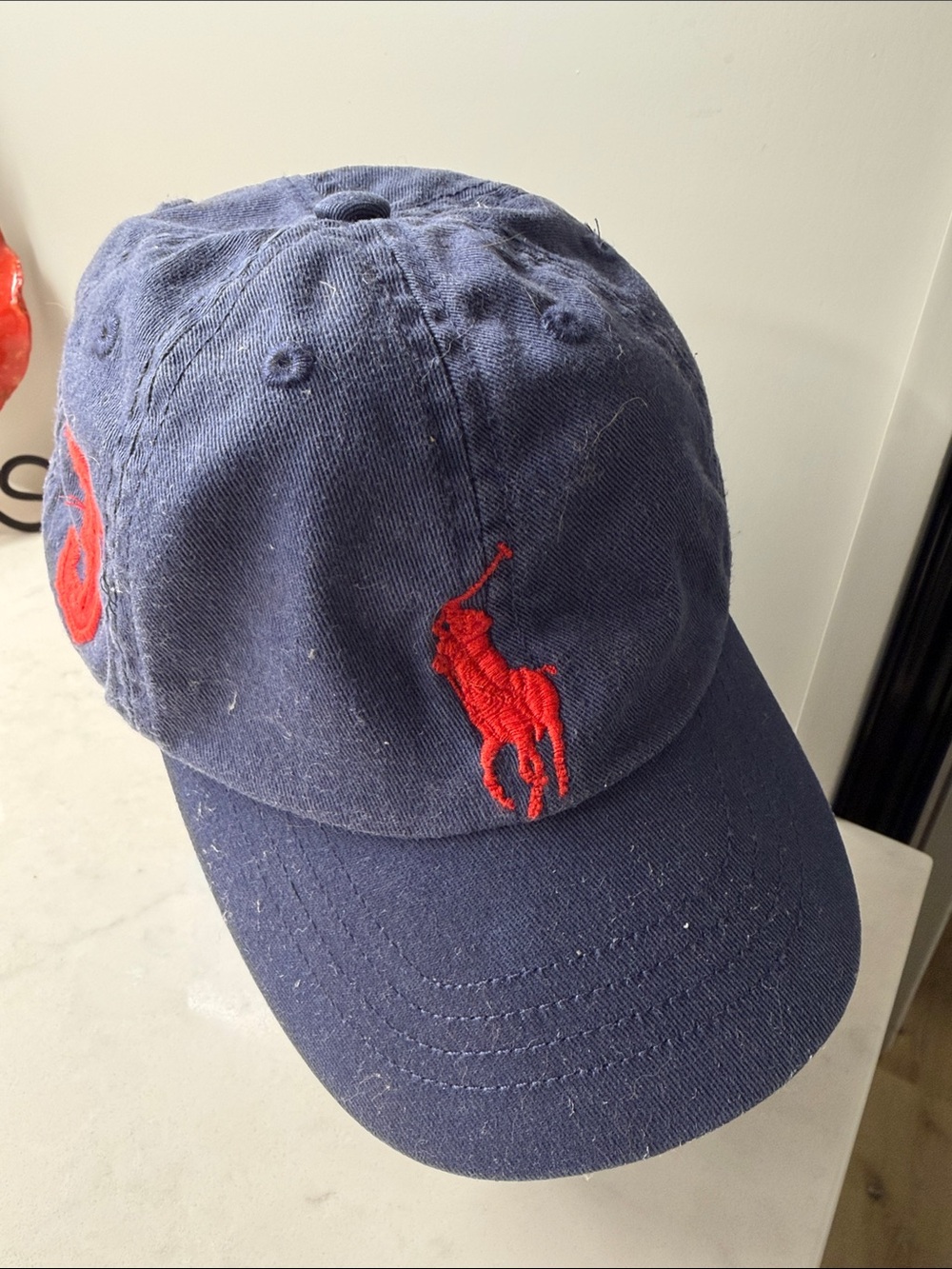 2t/4t toddler boys Polo Ralph Lauren Navy Baseball Cap Red Pony Logo